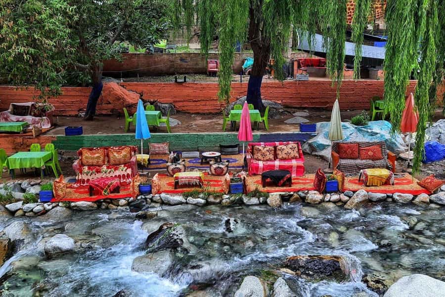 Marrakech: ourika valley Atlas Mountains & Waterfalls Trip - Riverside lunch in the mountains