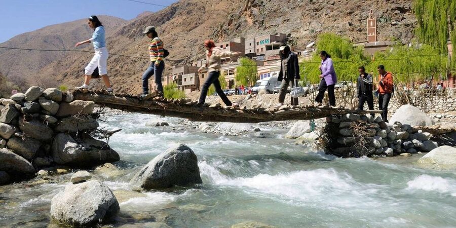 Marrakech: Ourika Valley Waterfalls & Atlas Mountains Trip - Lunch beside the Ourika River