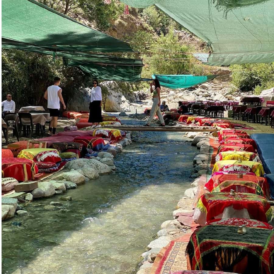 Marrakech: Ourika Valley, Waterfalls Private Trip with Lunch - Ourika Valley views and the road into the mountains