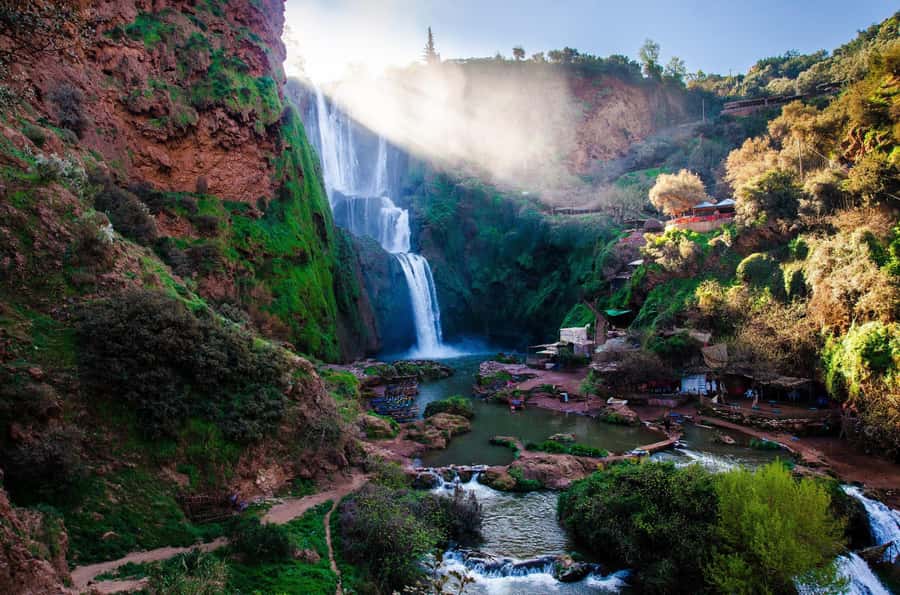 Marrakech : Ouzoud Waterfalls & Guided Tour & Boat Ride - Berber villages and the road to the falls