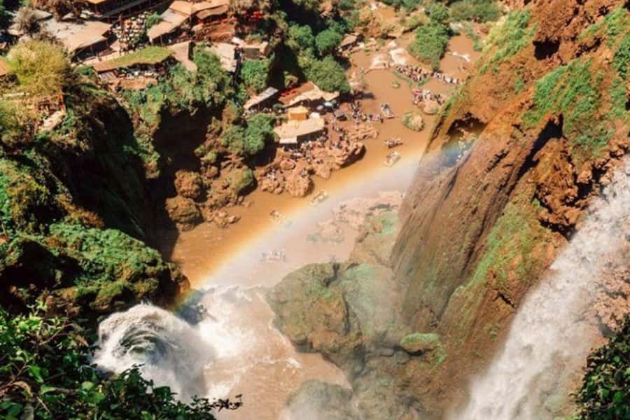 Marrakech: Ouzoud Waterfalls Trip, Guided Hike & Boat Option - The boat ride under the spray