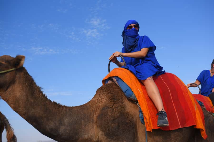 Marrakech: pack quad and camel ride in the palm grove - Getting comfortable on the quad