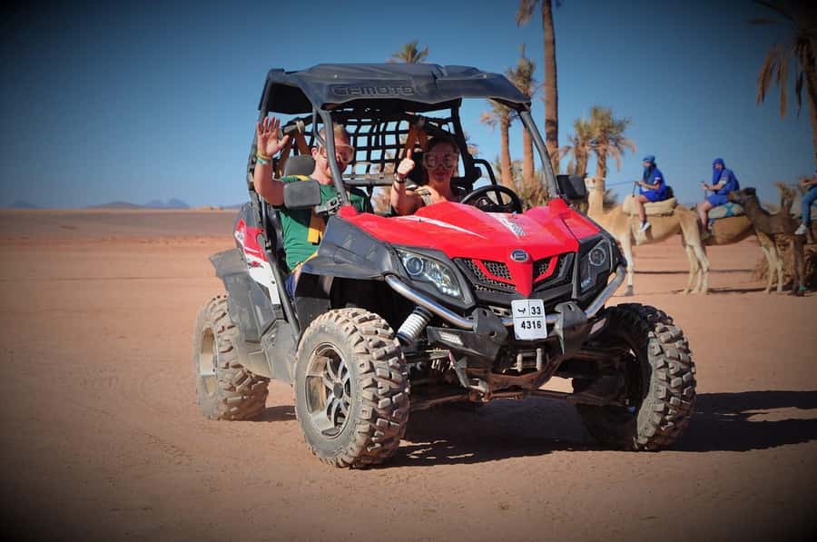 Marrakech: Palm Grove and Desert Buggy excursion - Photo stops, dusty clothes, and the final ride
