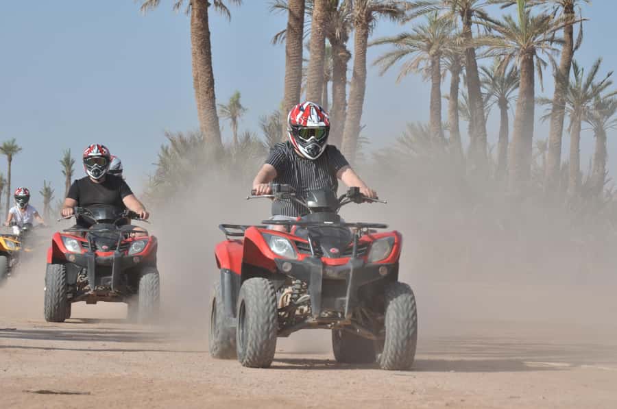 Marrakech: Palm Grove and Jbilat Desert Quad Bike Tour - Leaving Marrakech for the Jbilat desert