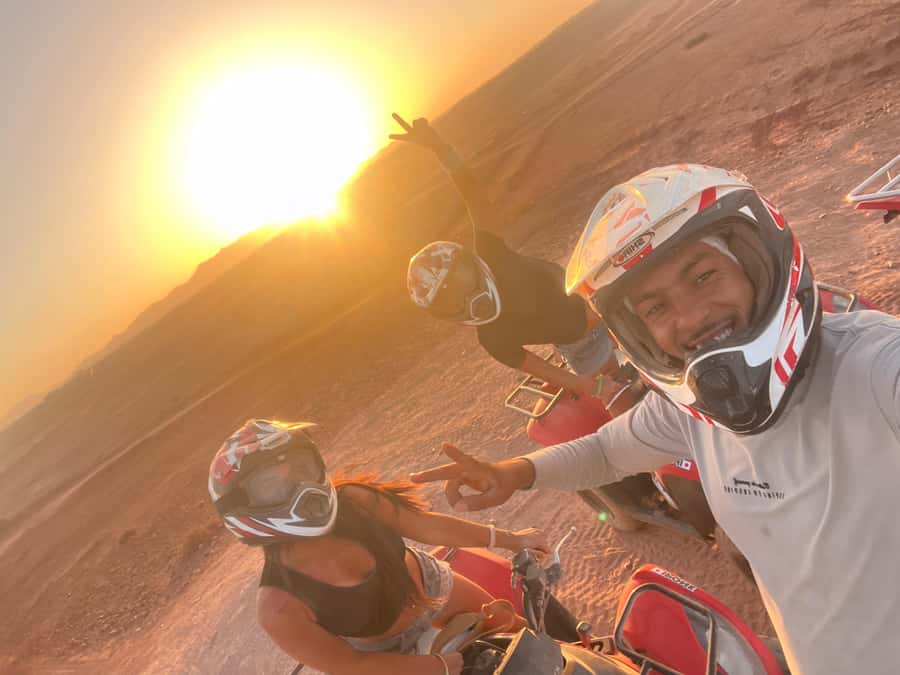 Marrakech: Palm Grove and Jbilat Desert Quad Bike Tour - The mint-tea break in the middle