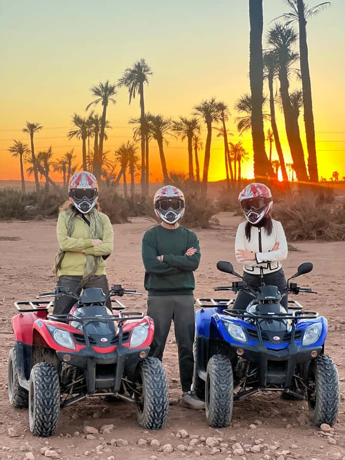 Marrakech: Palm Grove and Jbilat Desert Quad Bike Tour - Five minutes of practice before the main ride