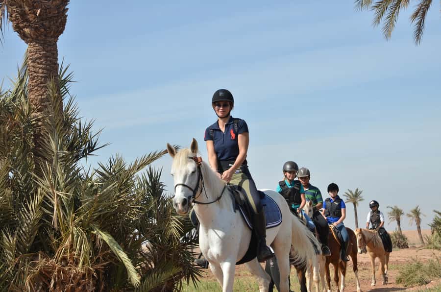 Marrakech: Palm Grove Horseback Riding Tour - From hotel pickup to the riding yard