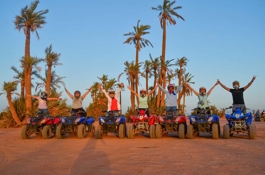 Marrakech: Palm Grove Quad Bike Tour - Two hours across rocky desert tracks
