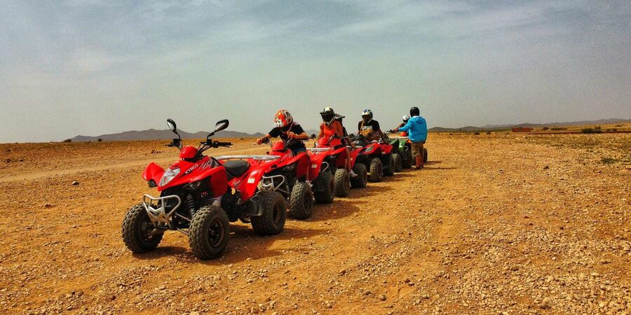 Marrakech: Palmeraie Guided Quad Biking Tour with Tea - Group Size and Riding Speed