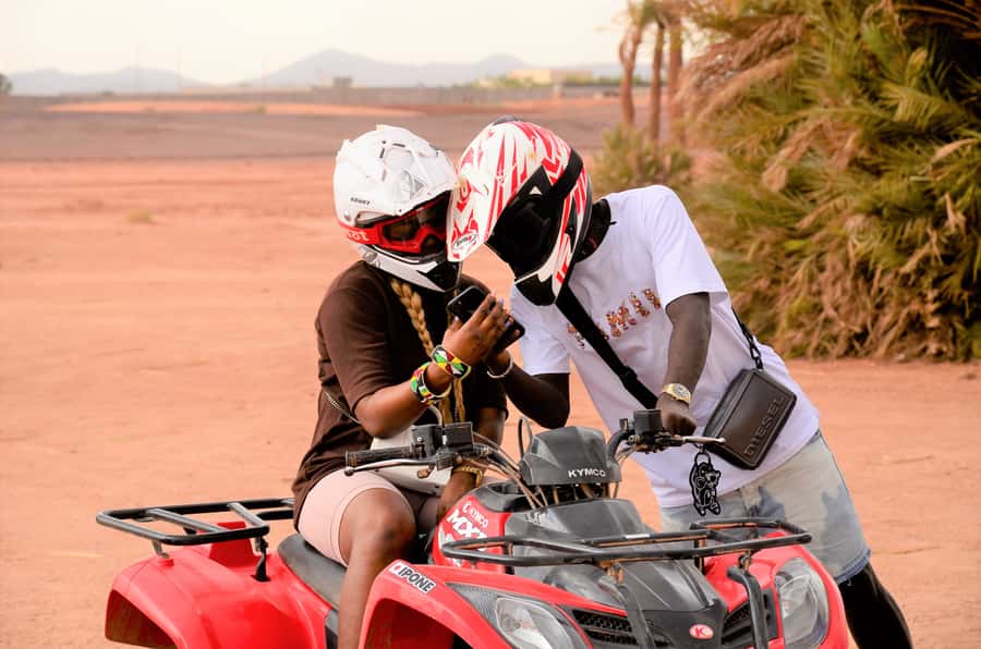 Marrakech: Palmeraie Guided Quad Tour with Tea Break - The first 45 minutes through the palms