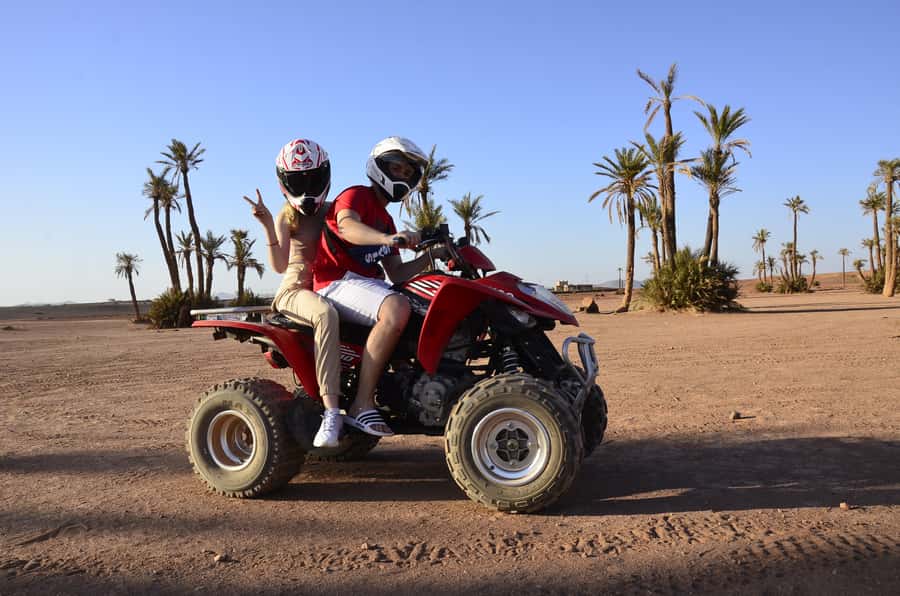 Marrakech: Palmeraie Guided Quad Tour with Tea Break - Tea, bread, olives, and a proper pause