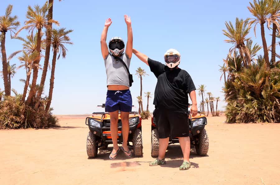 Marrakech: Palmeraie Guided Quad Tour with Tea Break - Clothing, dust, heat, and family rules