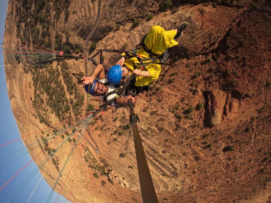 Marrakech: Paragliding over Agafay Desert & Atlas Mnt Views - What the view is like from the air