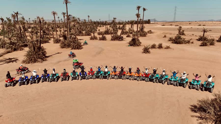 Marrakech: Quad activity in the Palmeraie with Tea break - Riding through the Palmeraie and Jbilets Desert