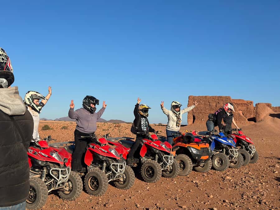 Marrakech: quad Adventure at the Dunes of the palmery desert - Safety instructions come before the throttle