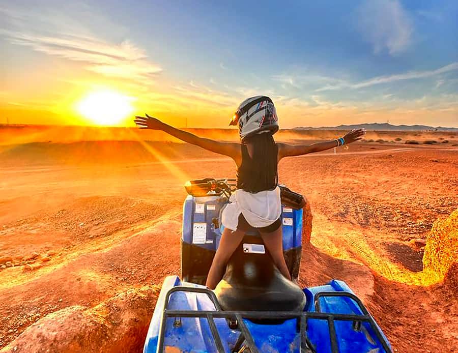 Marrakech Quad Bike Experience: Desert and Palmeraie - Riding the rocky desert tracks