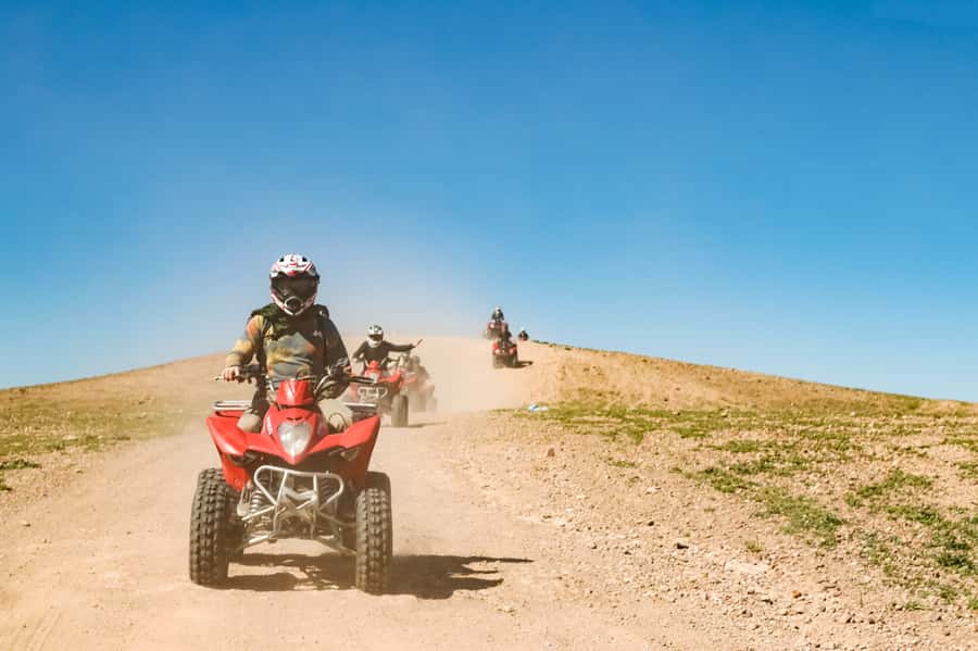 Marrakech Quad Bike Experience: Desert and Palmeraie - Palmeraie photo stops and Atlas Mountain views