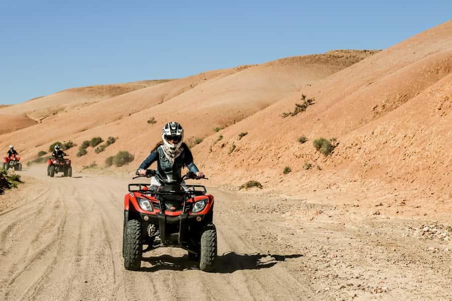 Marrakech Quad Bike Experience: Desert and Palmeraie - Safety briefing, helmets, and a gentle start