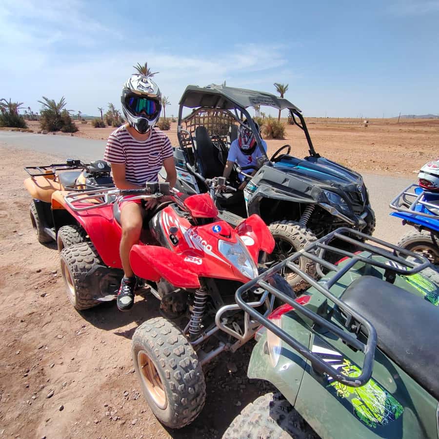 Marrakech: Quad Bike Tour to Palm Oasis and Jbilat Desert - A calm safety briefing before the fun starts