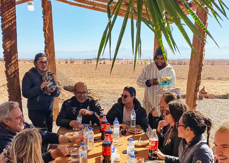 Marrakech: Quad Bike Tour to Palm Oasis and Jbilat Desert - Mint tea, bread, honey, and a quiet pause