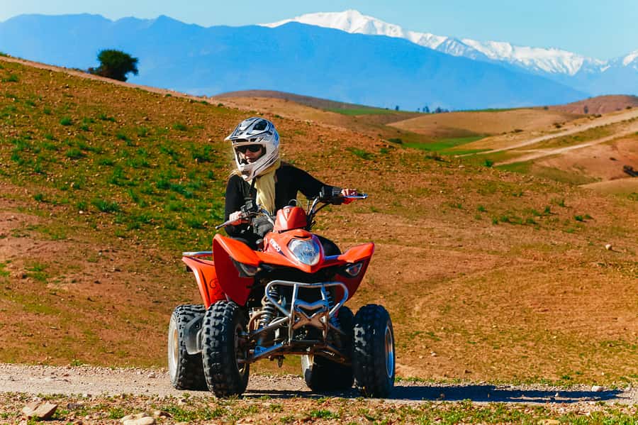 Marrakech: Quad Bike Tour to Palm Oasis and Jbilat Desert - The return ride and total timing