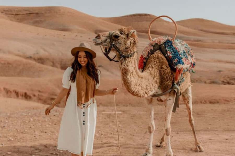 Marrakech: Sunset Dinner in Agafay Desert with Camel Ride - Moroccan dinner beneath the Berber tent