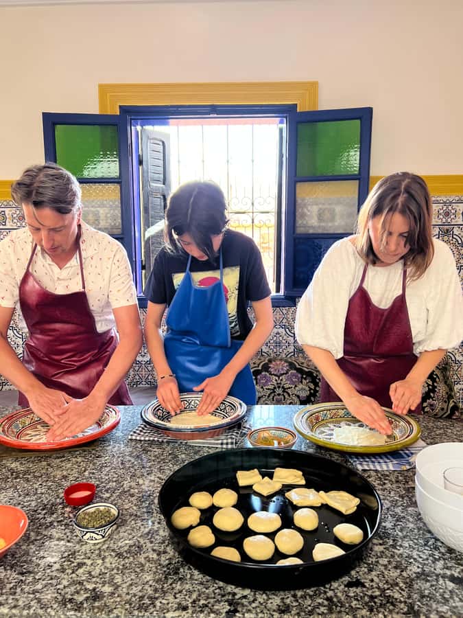 Marrakech: Traditional Moroccan Crepes & Bread Cooking Class - Making Msemen, Harcha, and Batbout