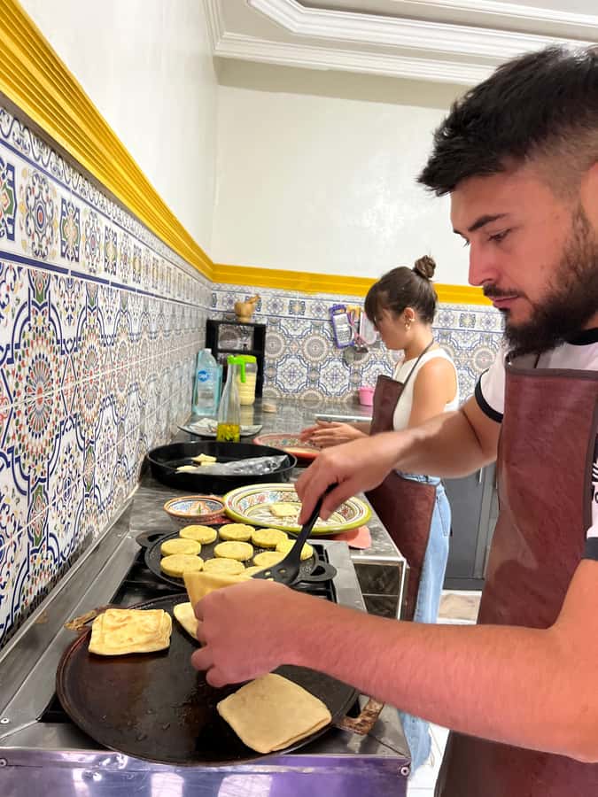 Marrakech: Traditional Moroccan Crepes & Bread Cooking Class - The mint tea ritual adds more than a drink