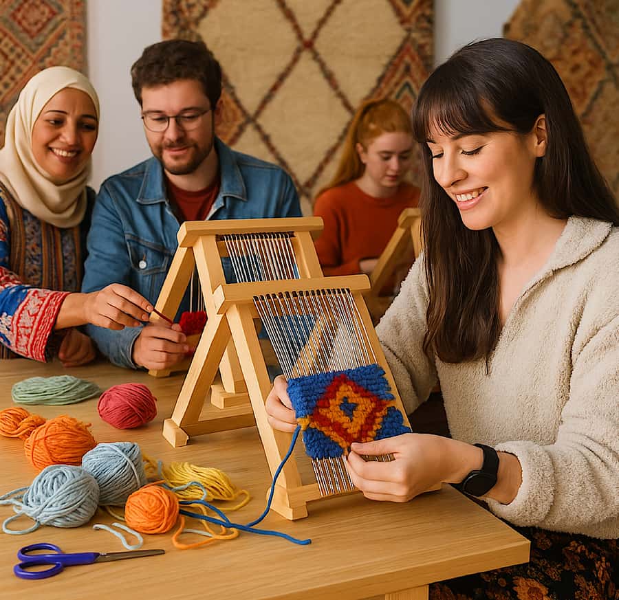Marrakech: Weave Your Own Moroccan Rug with Love & Transfe - Entering Art Rug Atlas in Marrakech