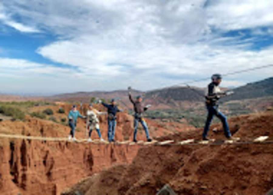 Marrakech: Zip-Line in the Atlas Mountains & Berber villages - The first mountain stop near Tahnaout