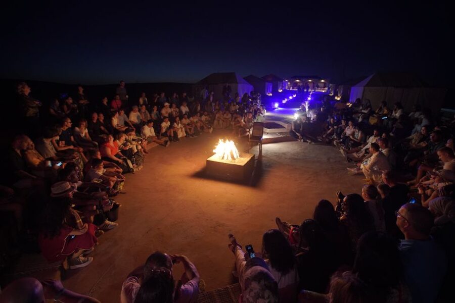 Marrakesh: Agafay Desert 3-Course Dinner Show & Pool Access - Transport, guides, and the midnight return