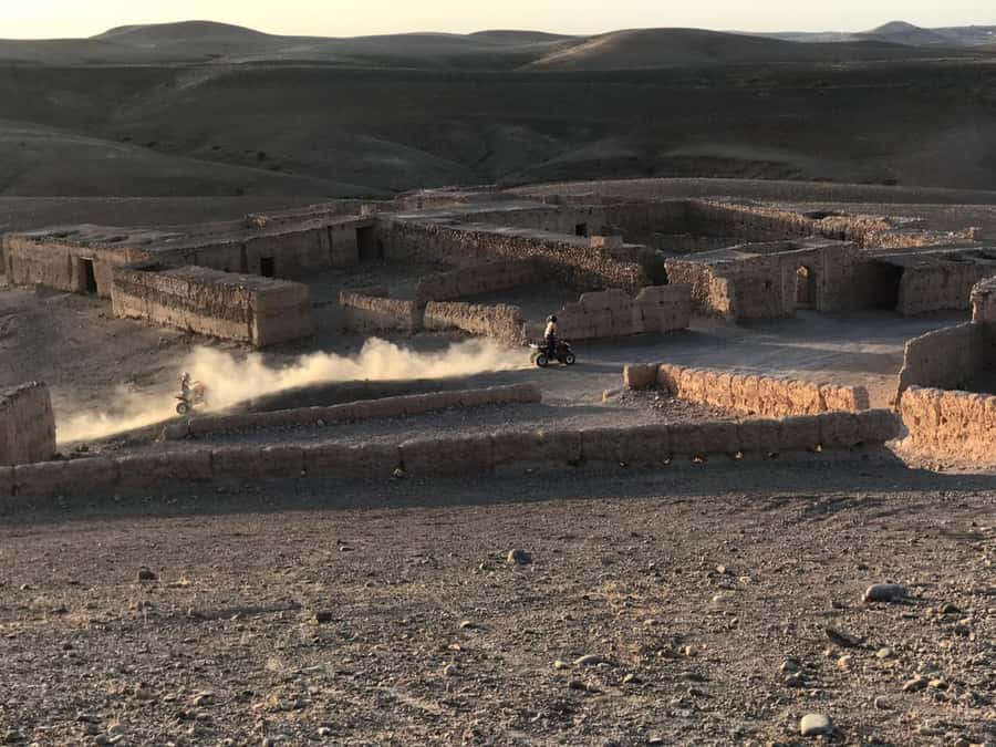 Marrakesh: Agafay Desert Quad & Camel Tour with Dinner - The quad-bike route across rocky tracks