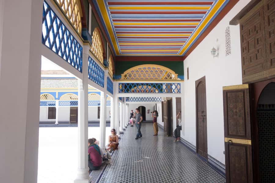 Marrakesh: Bahia Palace, Ben Youssef Medersa & Secret Garden - Walking through Souk Semmarine and the medina