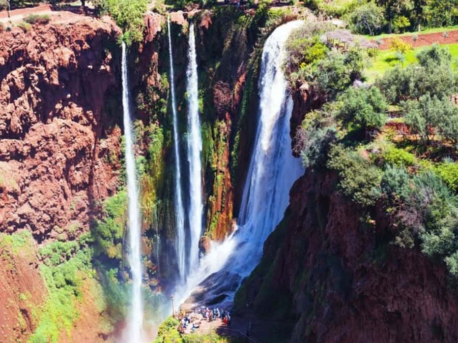 Marrakesh: Ouzoud Waterfalls Trip with Hike & Boat Option - Lunch above the falls, with food and drinks extra