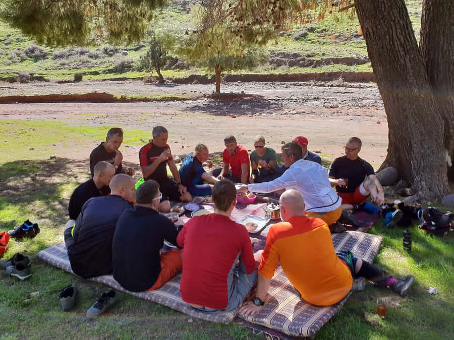 Marrakesh: Toubkal National Park Mountain Bike Trip w/Lunch - The high pass, mint tea, and the main descent