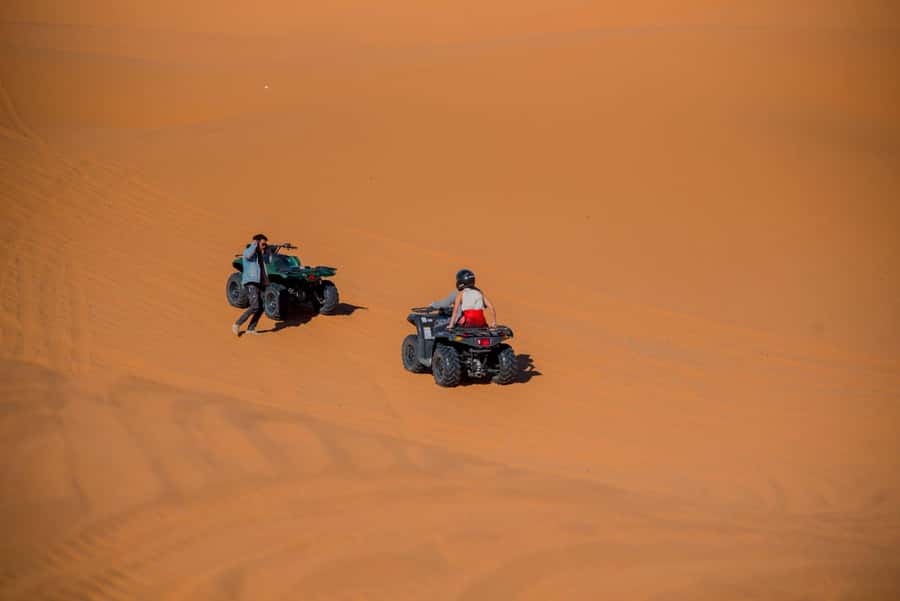 Merzouga : Adventure Quad Bike Safari, & Sandboarding - Photo stops, desert views, and tea afterward
