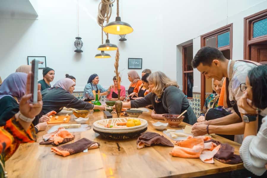 Moroccan Food Cooking Class with a Local Chef in Marrakech - Mint tea before the knives come out