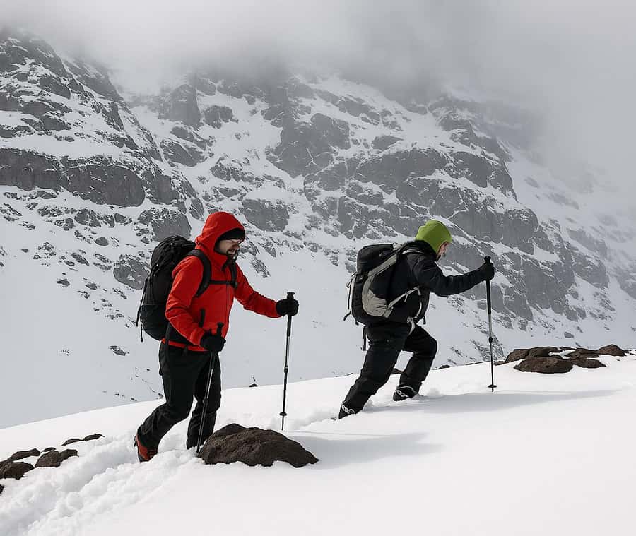 Mt Toubkal Ascent Express Trek 2 Days 1 Nights - The pre-dawn climb to Jbel Toubkal