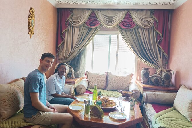 Old local Market visit+Moroccan cooking class with a local family - Mint tea, Moroccan sweets, and the meal at home