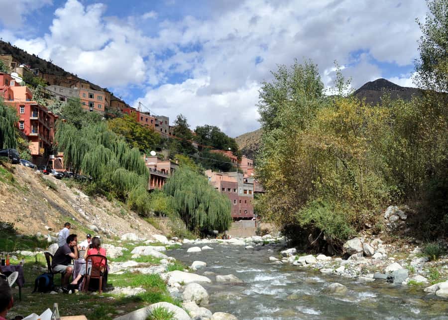 Ourika Valley with Atlas Mountains Day Trip from Marrakech - Lunch beside the stream