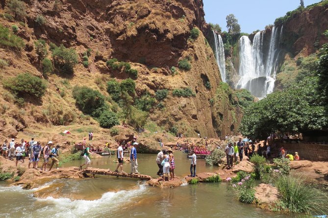 Ouzoud Waterfalls Guided Hike and Boat Trip from Marrakech - The boat ride below the falls