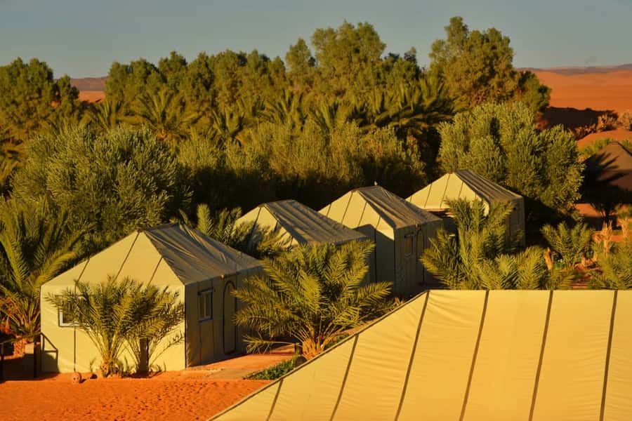 Overnight in Luxury Tent in Desert Camp Erg Chebbi Merzouga - A luxury tent with a practical level of comfort