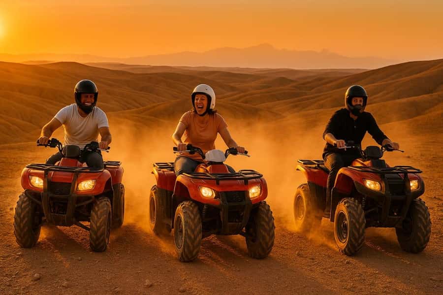 package: Agafay dinner, Sunset, show , Quad or Camel Ride - Forty minutes on a shared quad