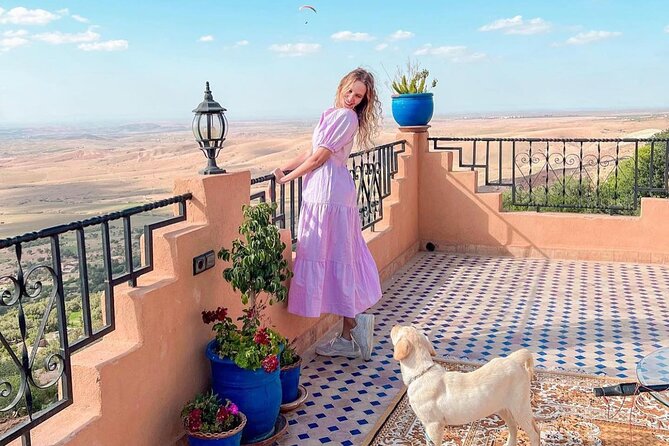 Paragliding and Camel tour in Agafay from Marrakech - A quiet flight above the Atlas foothills