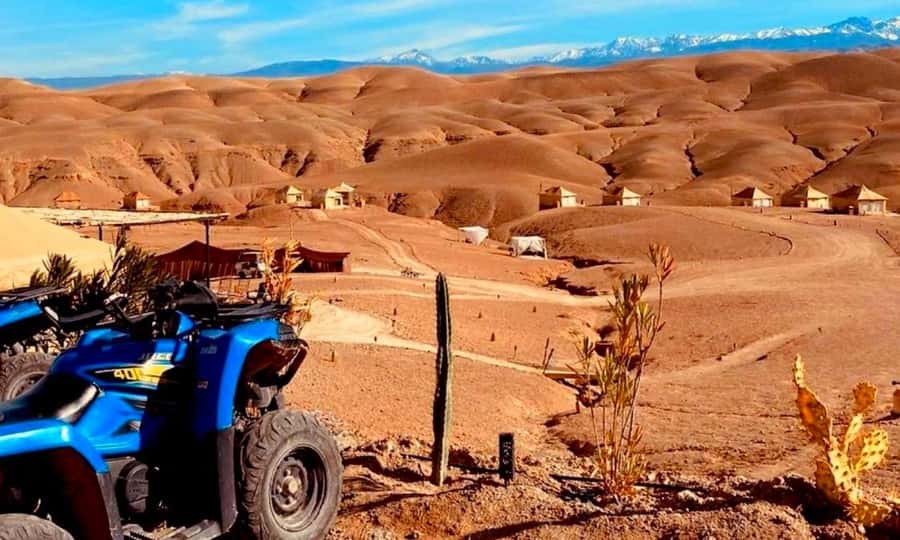 Quad bike and Lunch & Pool in Desert Marrakech Agafay - Leaving Marrakech for the Agafay Desert