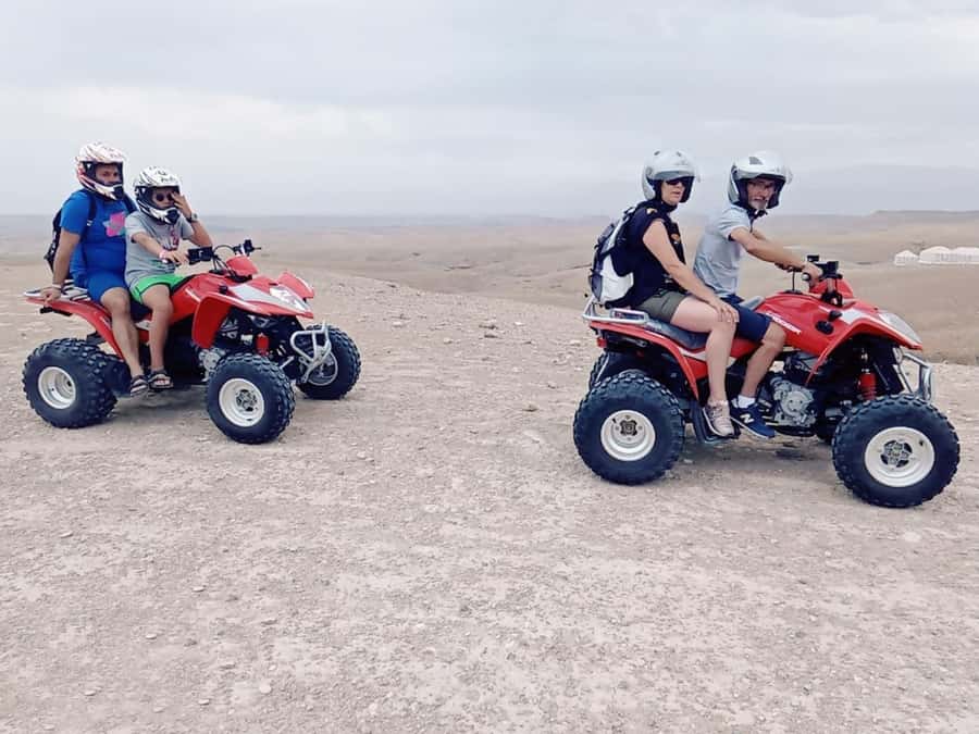 Quad bike & Camel ride in Agafay with dinner at Chouf L’or - Who will enjoy this outing most?