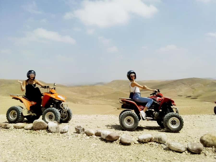 Quad bike & Camel ride in Agafay with dinner at Chouf L’or - Quad biking over Agafay’s rocky tracks