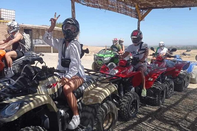 Quad Biking Agafay desert - Returning to the base through the dust