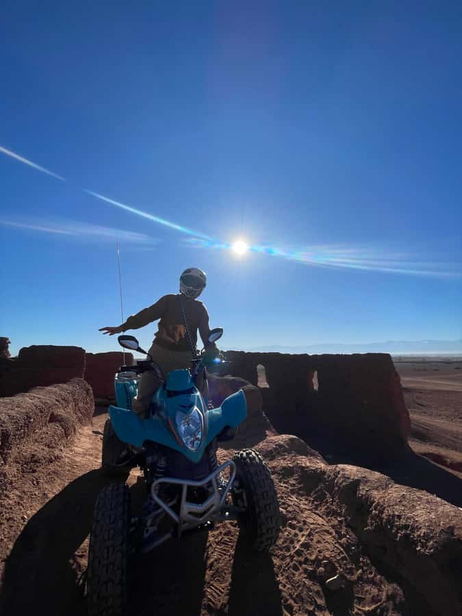 Quad biking in Marrakech's desert palm grove - Guides, communication, and the group feel