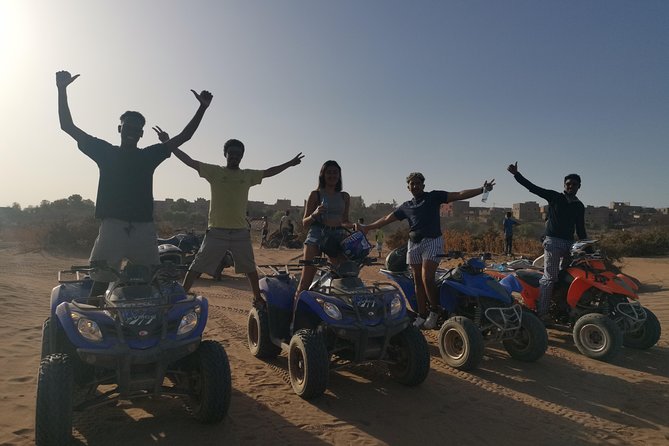 Quad, camel and dinner with show in the desert of Agafay - The safety briefing before the quad ride